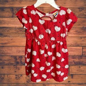 5 for $25🔥Healthtex Red Seashell T-Shirt Dress Girls Size 2T